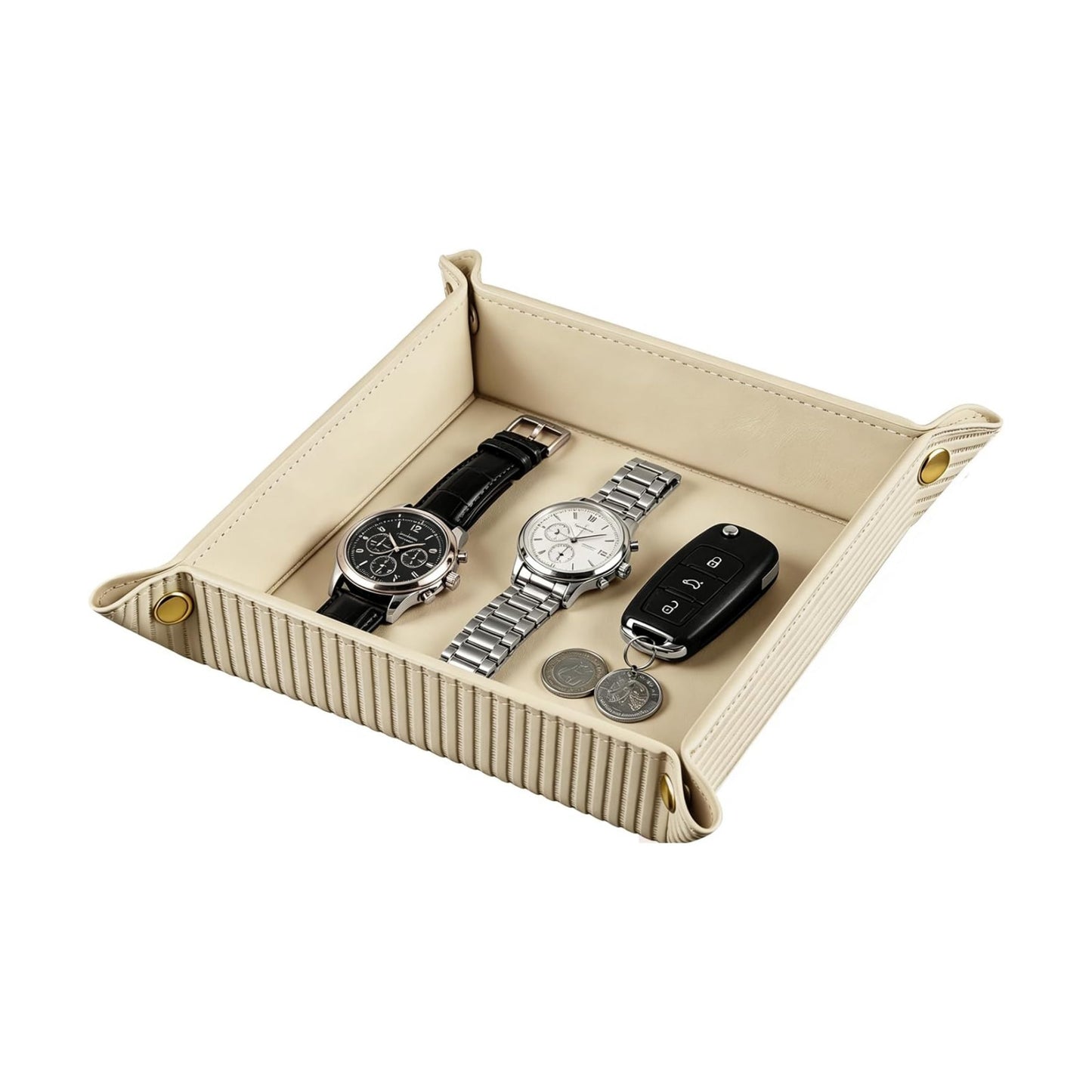 Light Valet Tray for Men / Apricot Rome