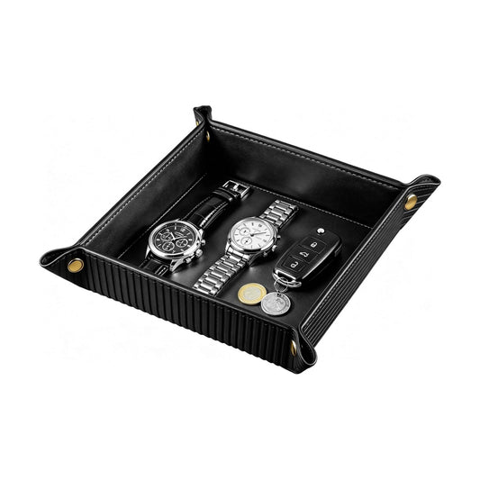 Light Valet Tray for Men / Black Rome