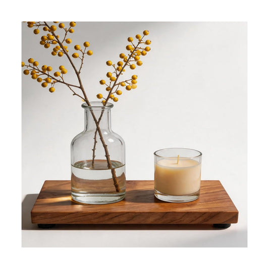 Kitchen Counter Wooden Pedestal Stand / Teak Wood / 10.6 x 6.1 x 1