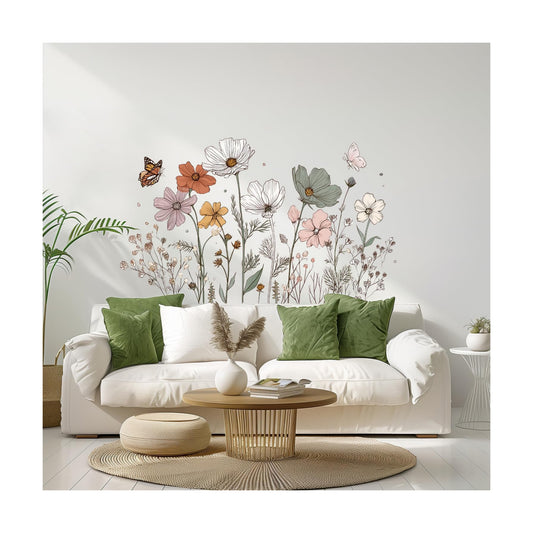 Minimalist Wildflower Wall Stickers / #27