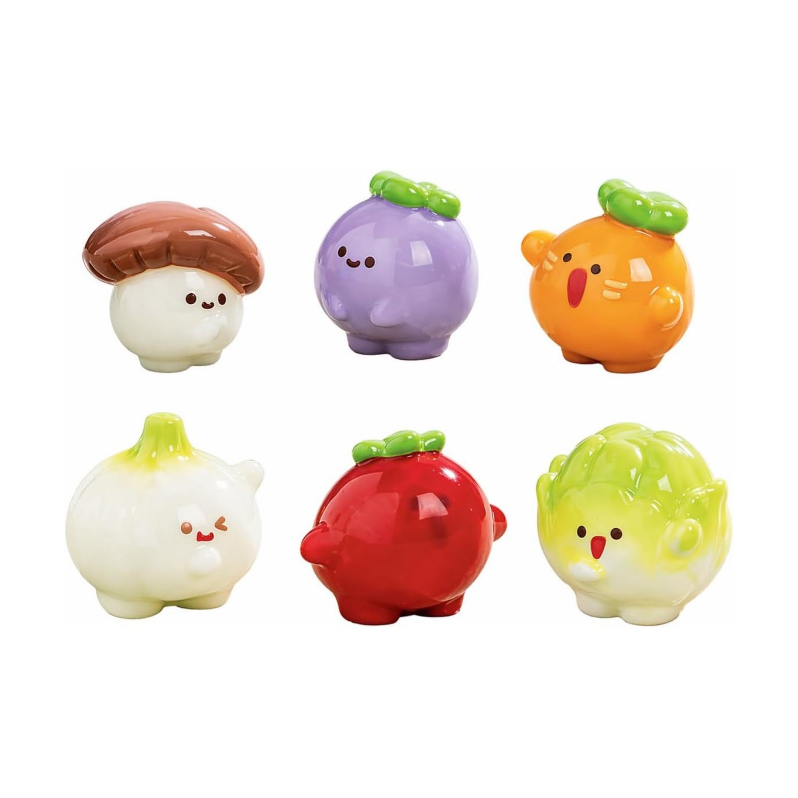 Vegetable Fairy Figurines / Set of 6