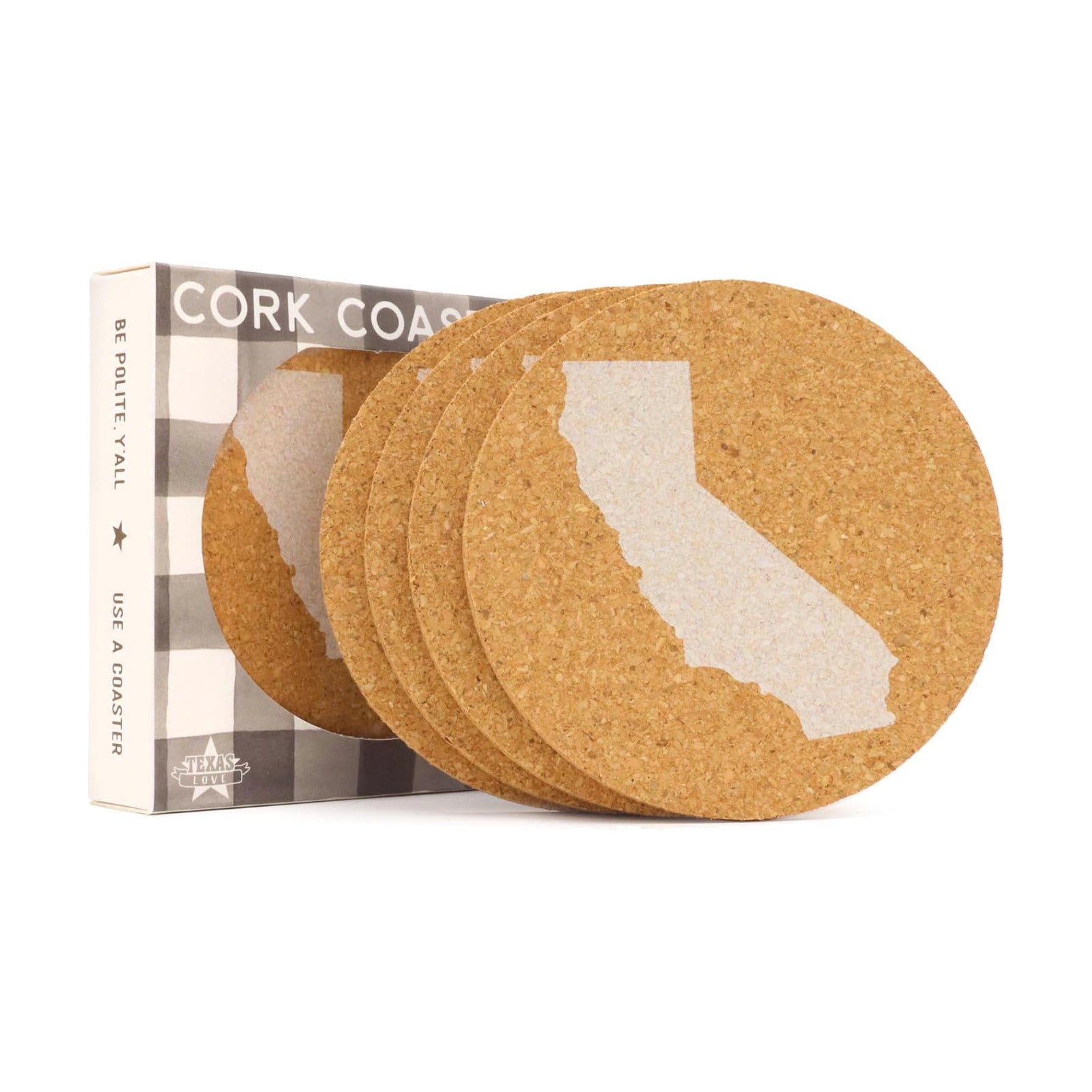 Themed Gift Set for Men Home / California / 3.5 Inch / Set of 4