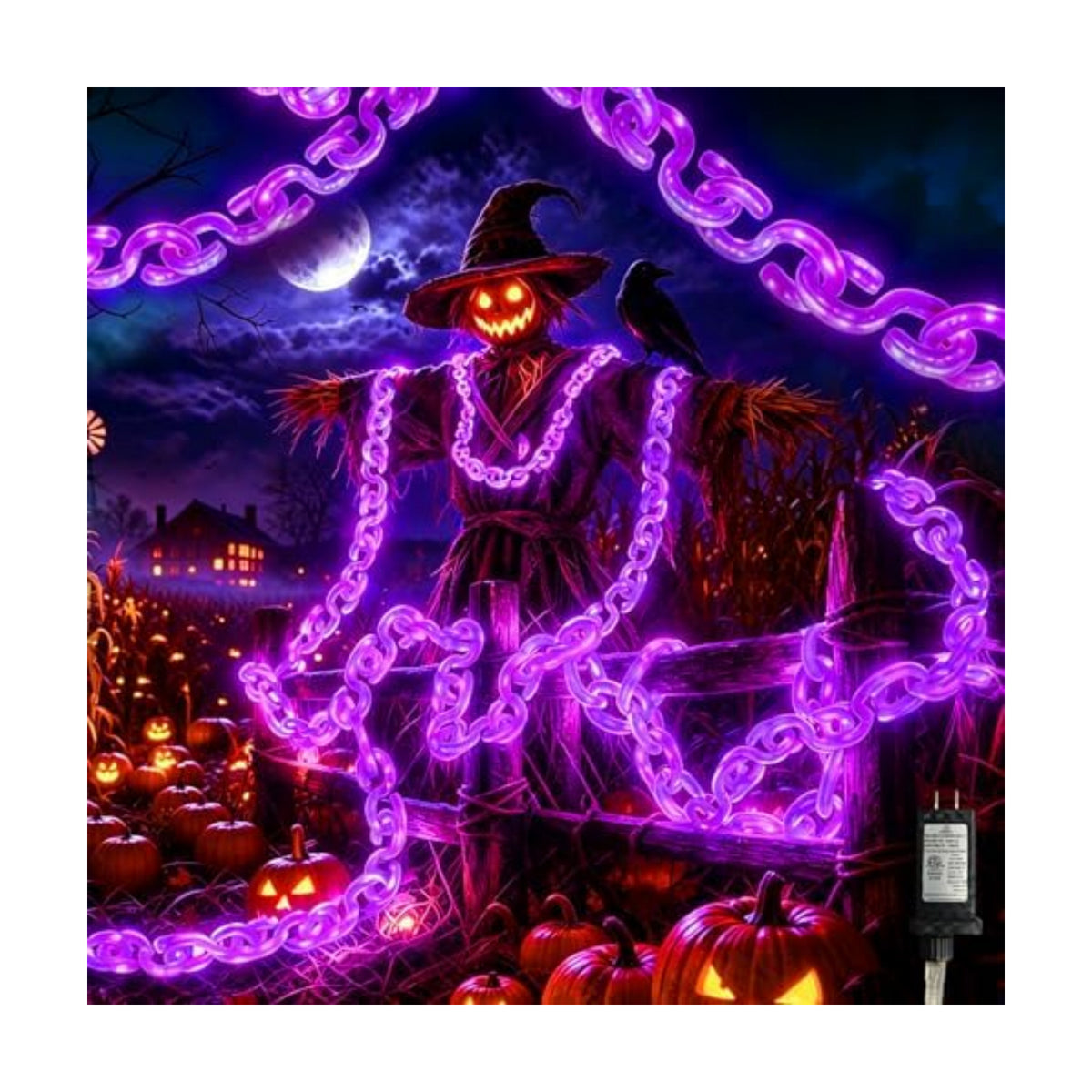 16.4 ft Halloween Chain Lights, Outdoor Halloween Lights