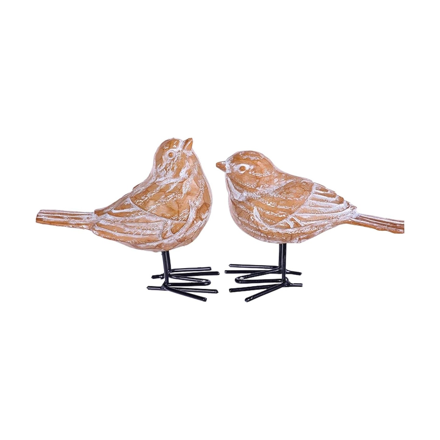 Weathered Sand Bird Figurines / Set of 2