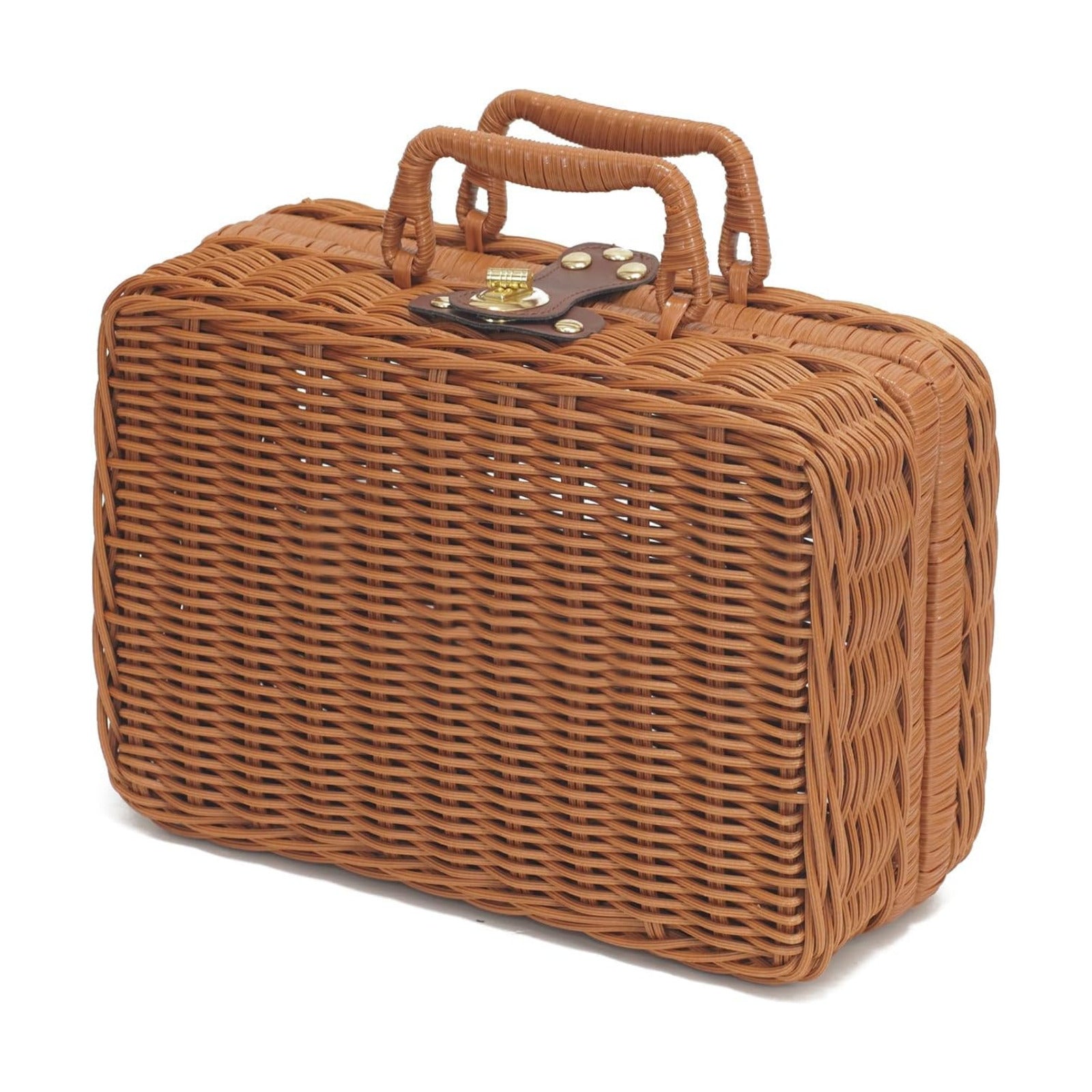 Wicker Picnic Basket / Brown / Medium