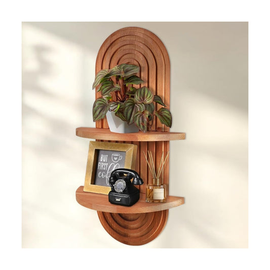 Solid Wood 2-Tier Shelves