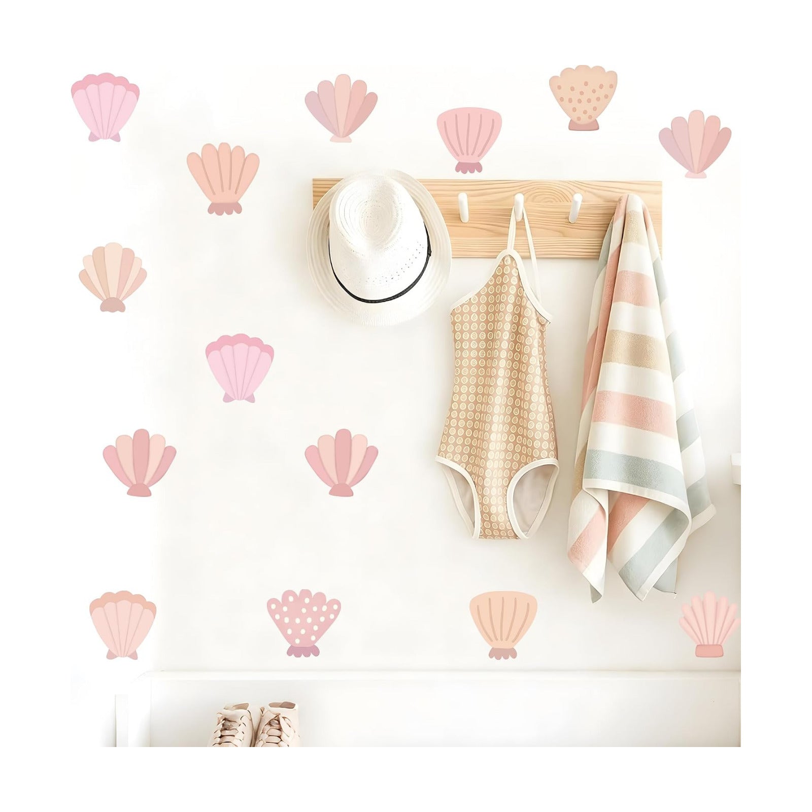 Beach Seashell Wall Stickers for Kids / Seashell Wall Decals