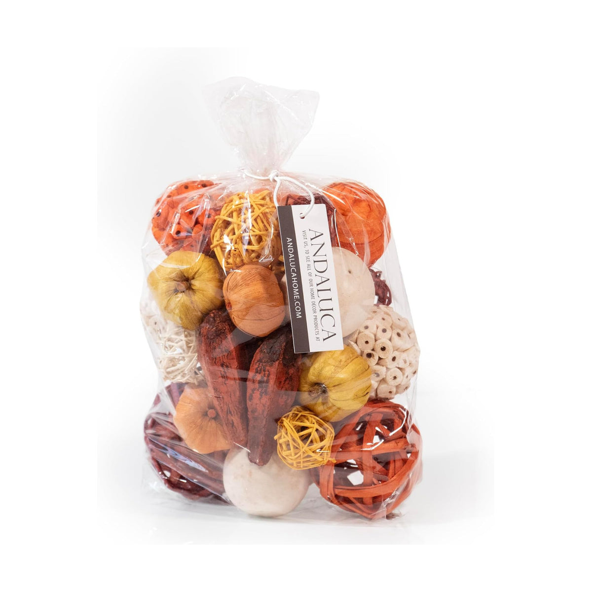 ANDALUCA Decorative Balls Orbs Bag (Pumpkin Orange)