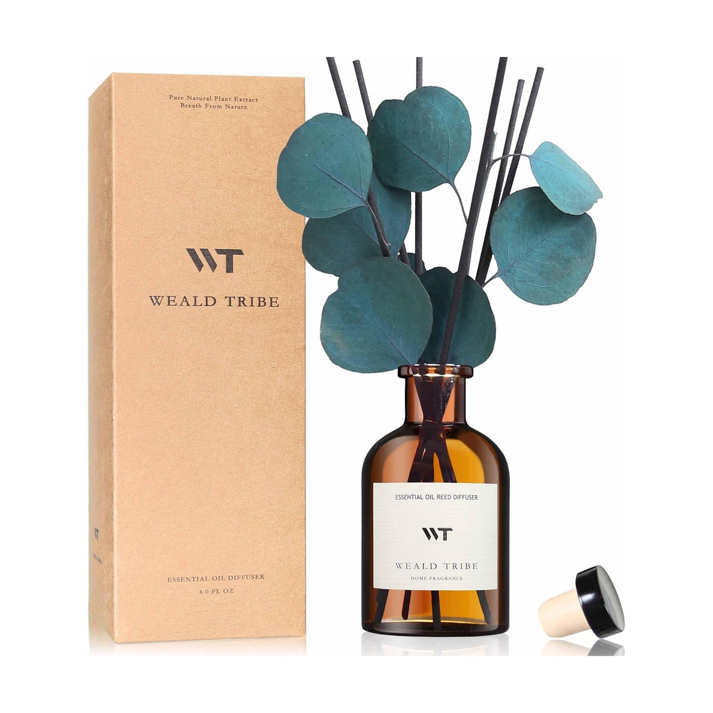 Peppermint Scent Reed Diffuser Set for Bathroom Air Fresheners Decor