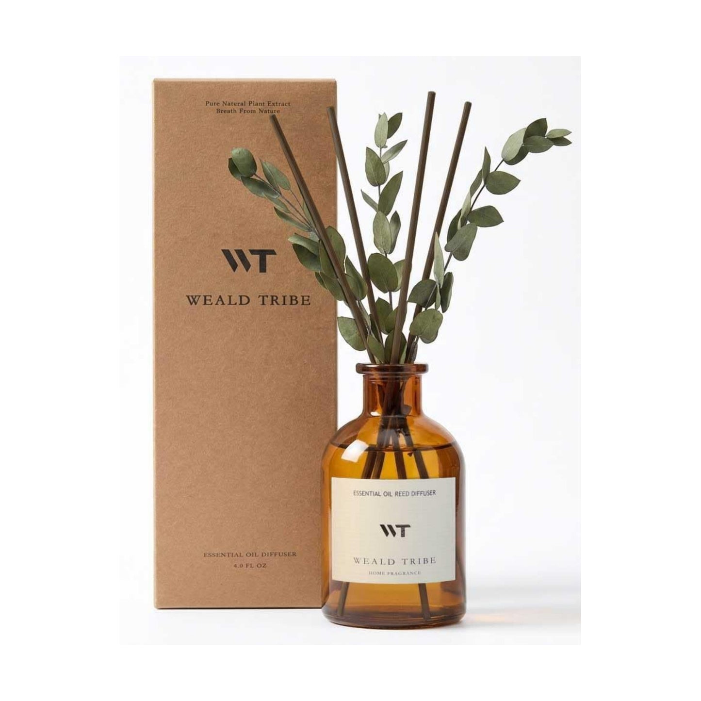 Eucalyptus & Mint Scent Reed Diffuser Set for Bathroom Room Decor