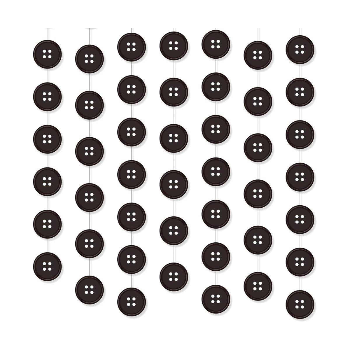 Xinnun 8 Pcs Button Birthday Party Decorations Button Eye Garland Banners
