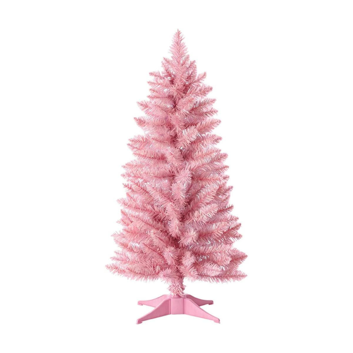 3ft Artificial Christmas Tree, Mini Xmas Pine Tree with 4-Leg Stable Plastic Base, Small Tabletop Christmas Tree for Home Office Holiday Party Indoor Decoration