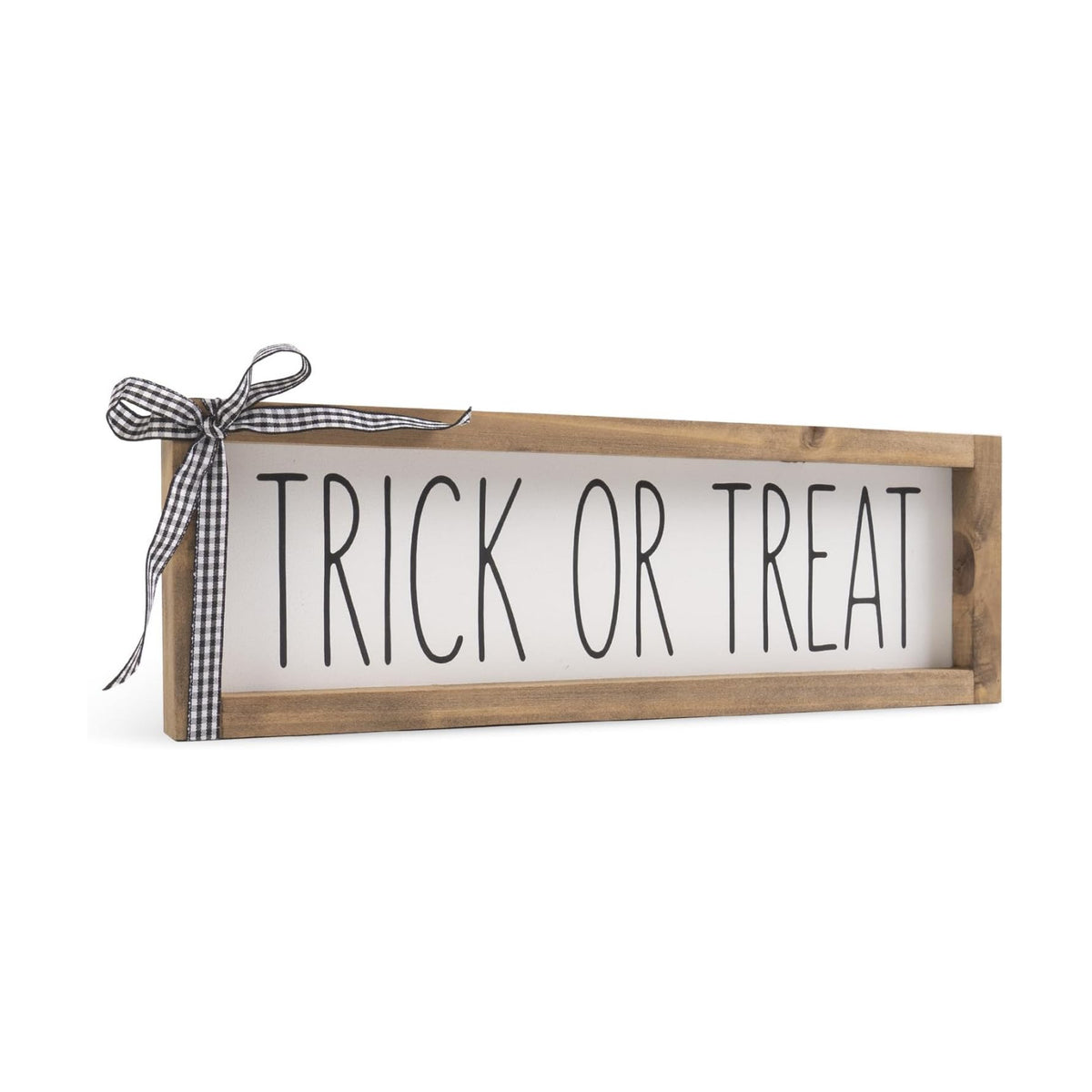 Trick or Treat Sign Halloween Wall Table Shelf Desk Home Decor