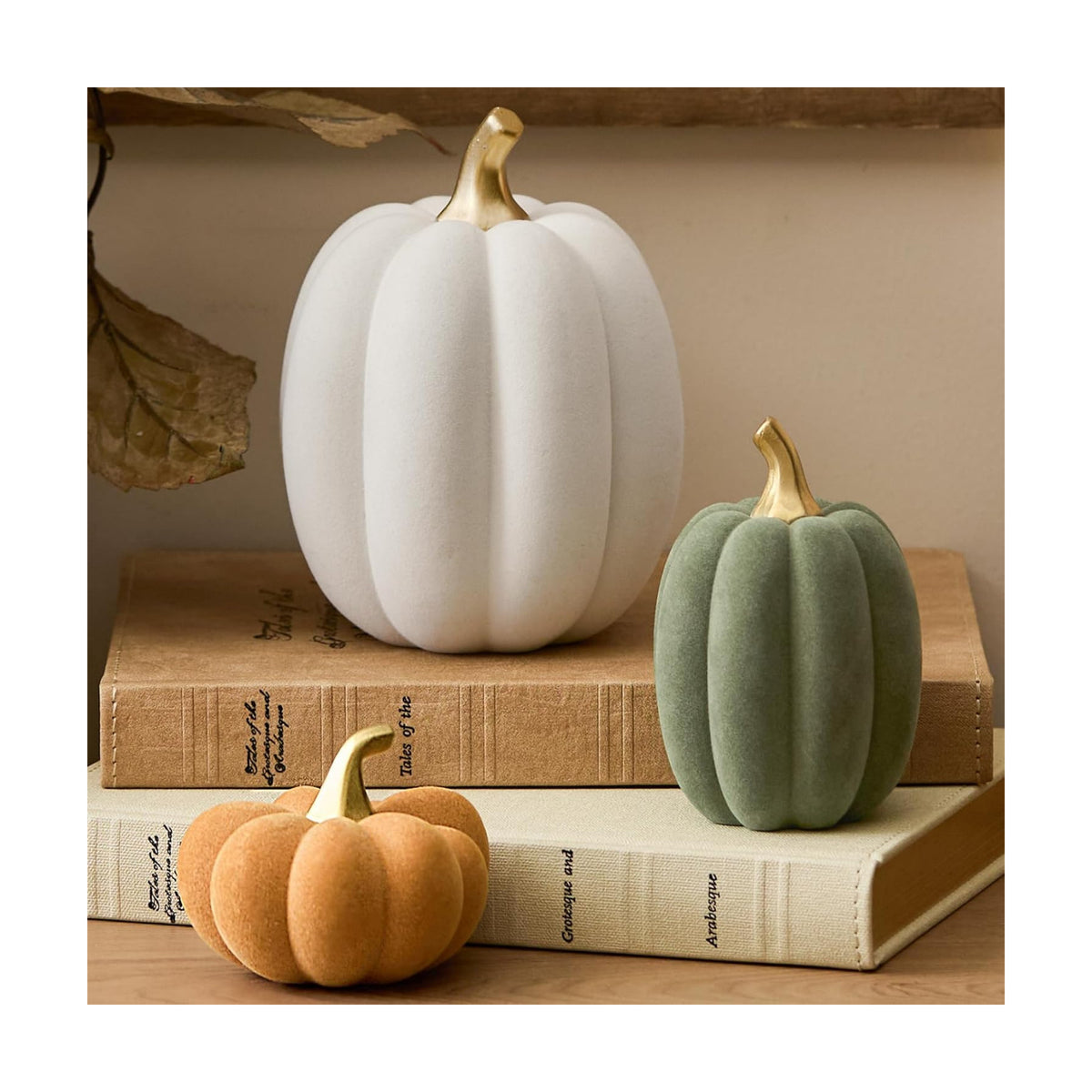 WDS WONDROUS Fall Pumpkin Decor, Faux Artificial Pumpkin for Home Table