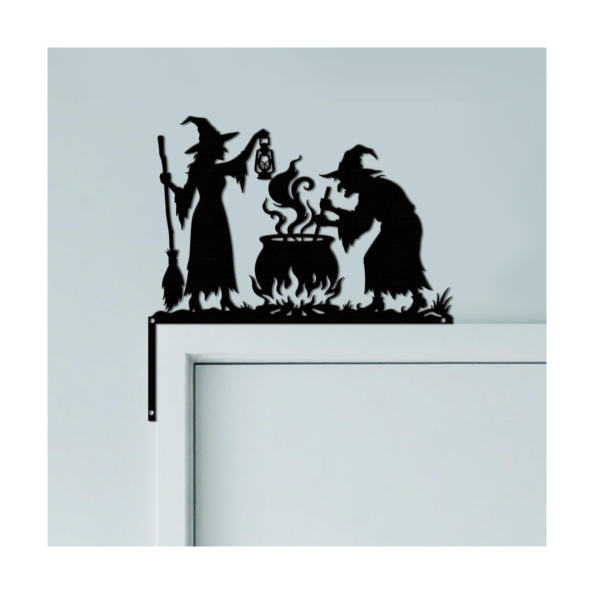 CUTHOLLOW Potion Brewing Witch Door Topper Sign Metal Wall Art Decor