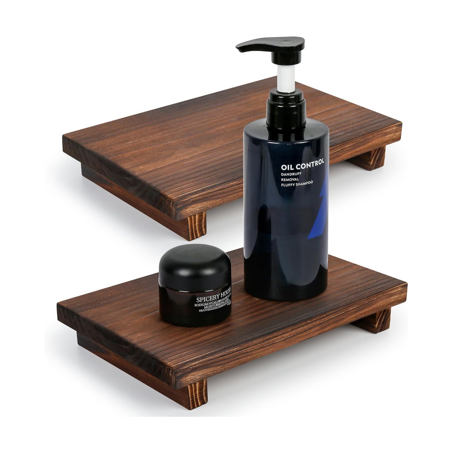 Wooden Soap Dish Tray / 9 x 6 / Set of 2