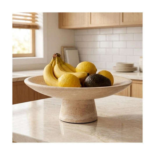 Travertine Fruit Bowl / Travertine Beige