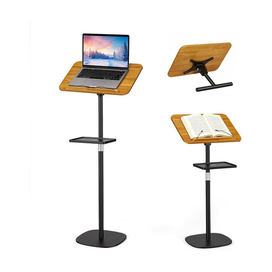 2-in-1 Floor & Desktop Music Book Stand, Adjustable Height 19.7-51.2 in | Dual-use Detachable Reading Stand, Features