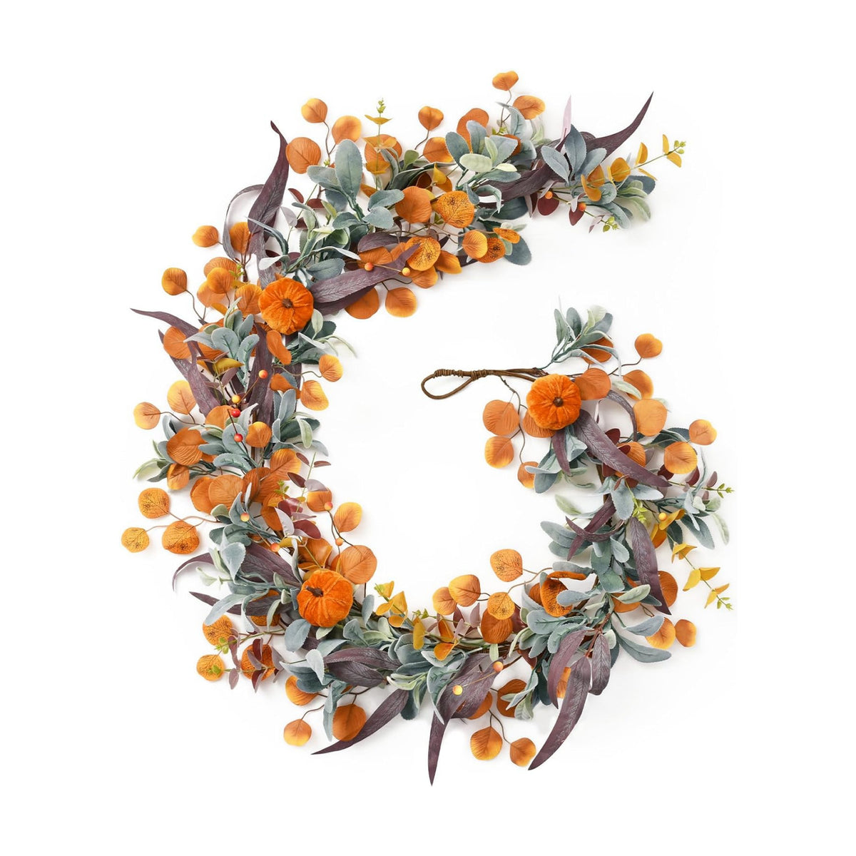 Waipfaru 6FT Fall Eucalyptus Garland for Mantle Fall Decor