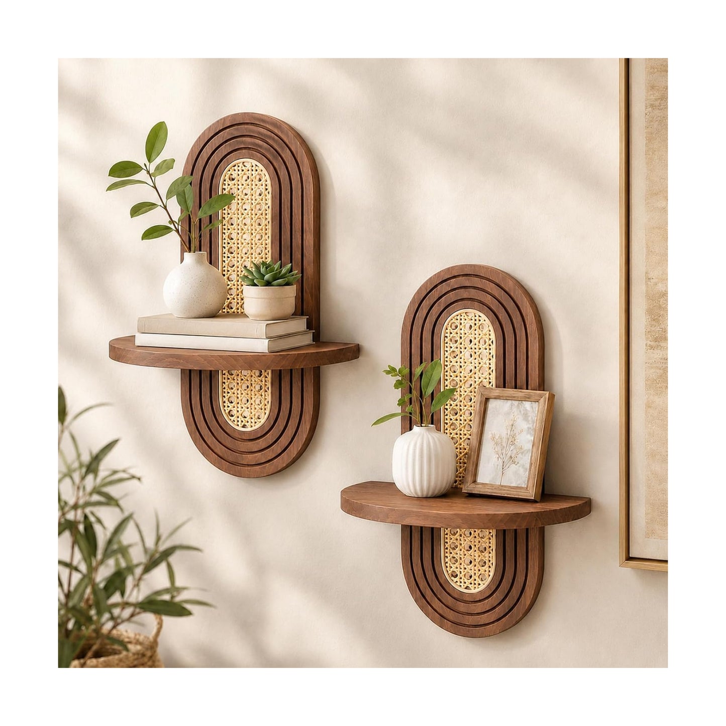 Boho Floating Shelves / Brown