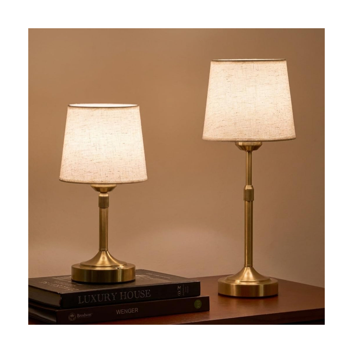 2 Pack Rechargeable Cordless Table Lamp - Small Table Lamp with 5200mAh Battery Operated, Bedside Lamps with 3 Color