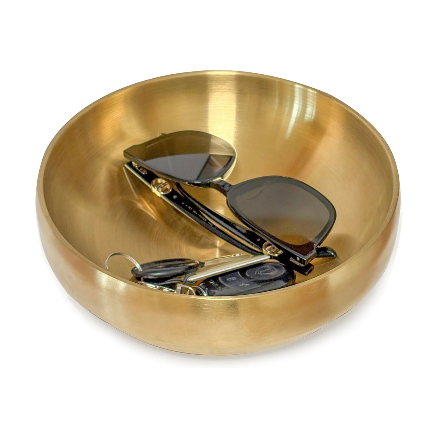 Keys Holder / Catch All Bowl / Gold / 8.3 Inch
