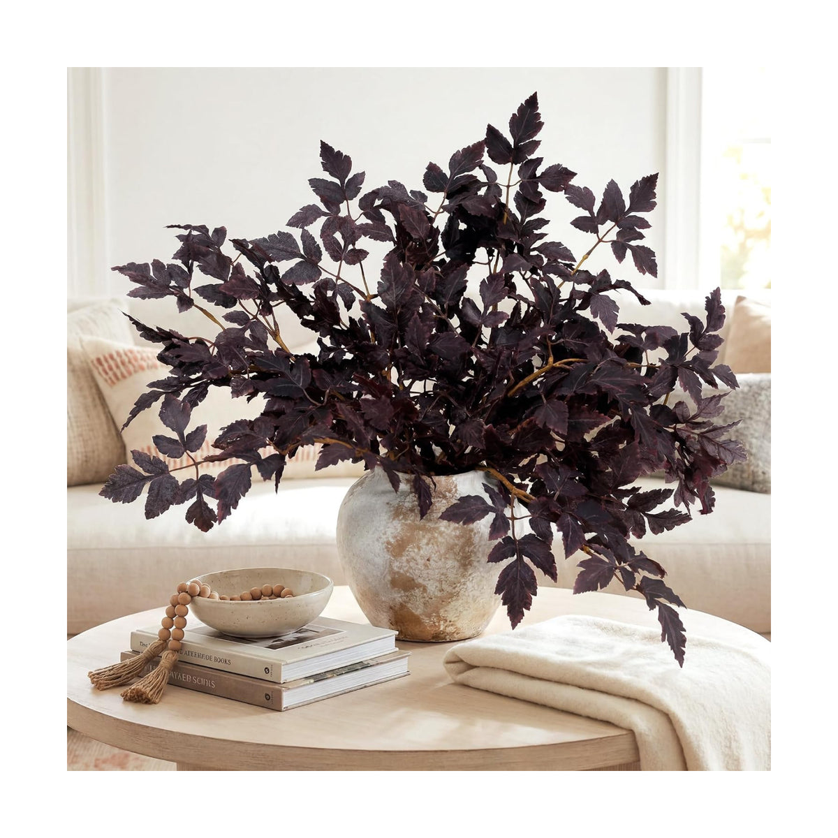 ZIFTY 6Pcs Artificial Fall Stems Eucalyptus Autumn Thanksgiving Decor