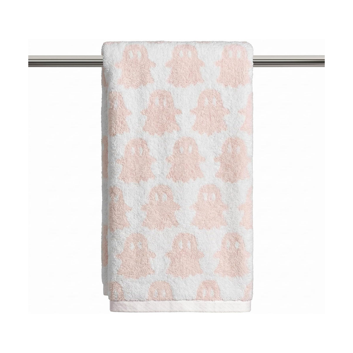 Artoid Mode 1 Pc Beige Pink Ghost Halloween Hand Towel for Bathroom