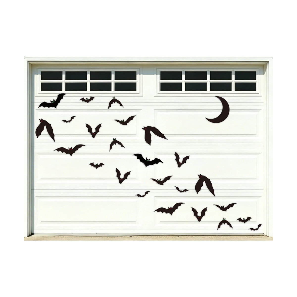 DAZONGE 25PCS Halloween Magnetic Stickers Bat Garage Door Decorations
