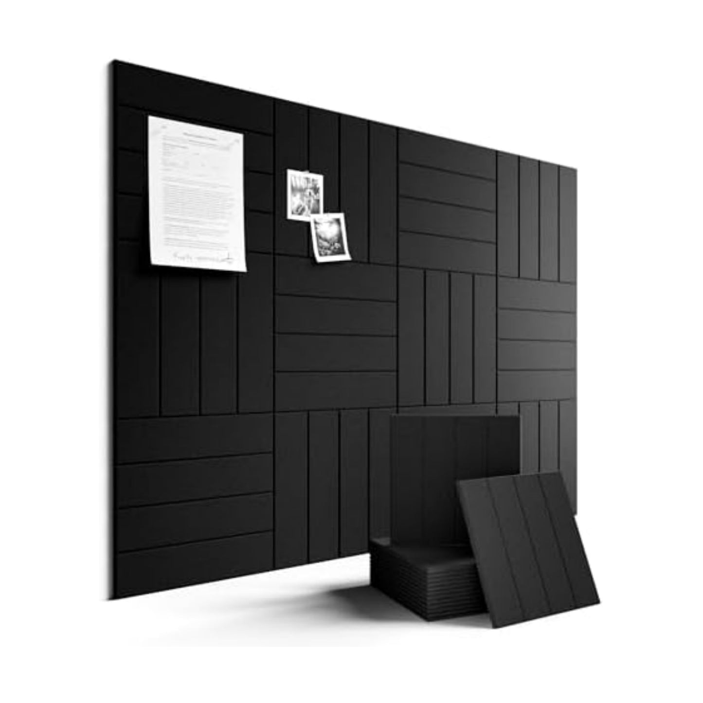 Fluxynara Felt Bulletin Board & Cork Board Alternative, Black