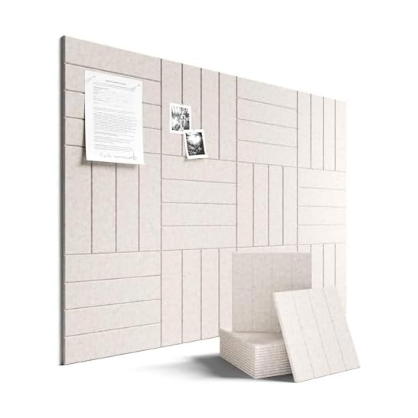 Fluxynara Felt Bulletin Board & Cork Board Alternative, Oatmeal