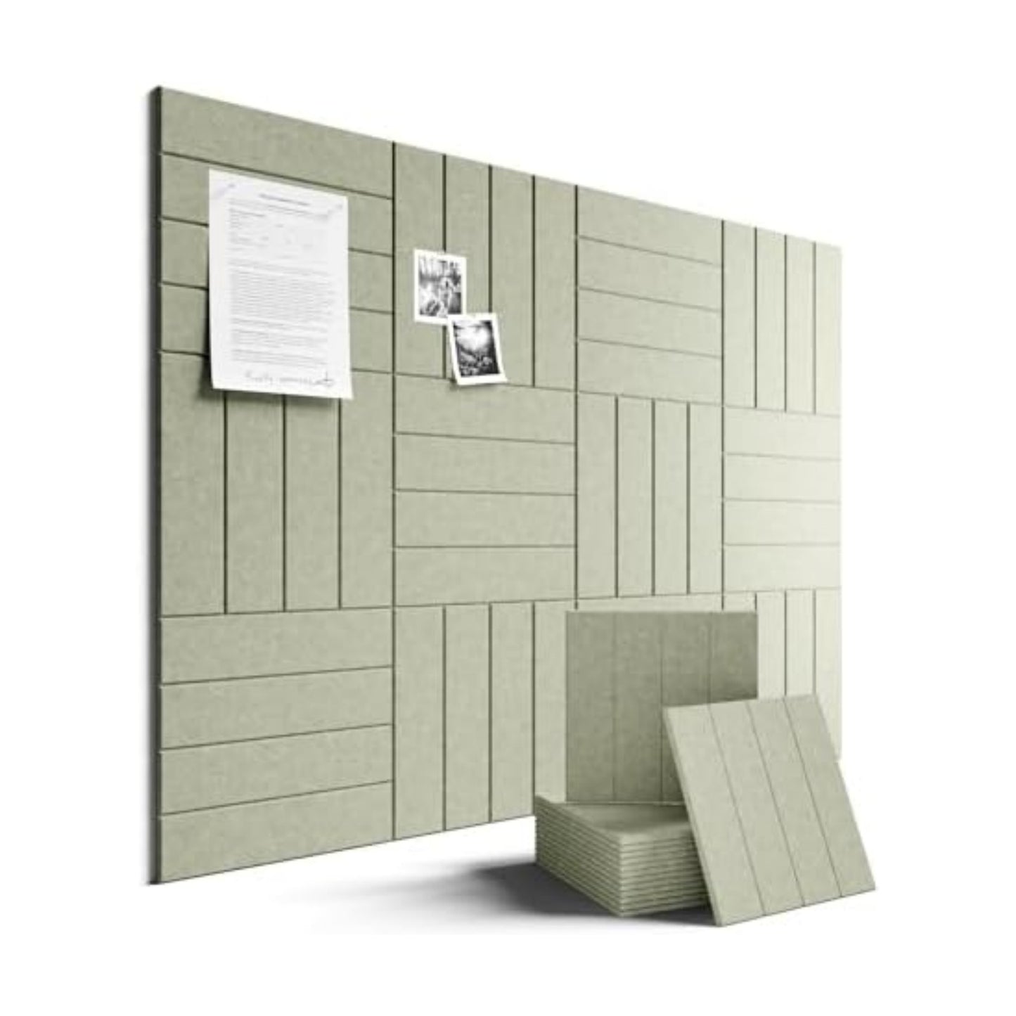 Fluxynara Felt Bulletin Board & Cork Board Alternative, Sage