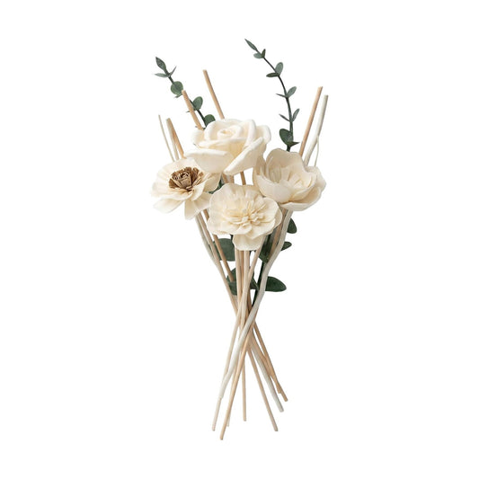 Handmade Sola Wood Flowers / Set of 12