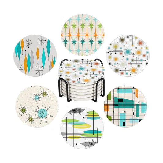 Holder / Mid Century / Round / Set of 6