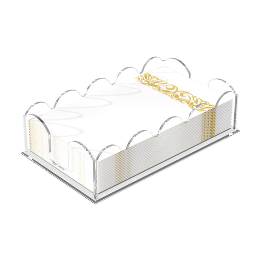 Acrylic Guest Towel Napkin Holder / Clear
