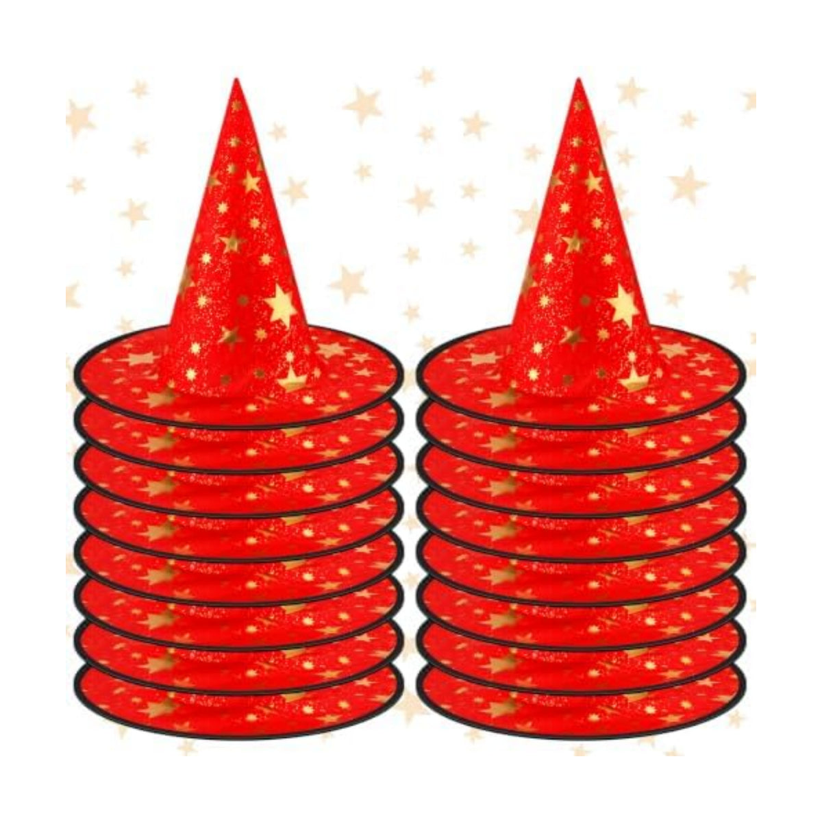 Newcotte 16 Pieces Witch Hats Halloween Costumes for Women Men Modern Witch Hats Fancy Dress Party Decorations