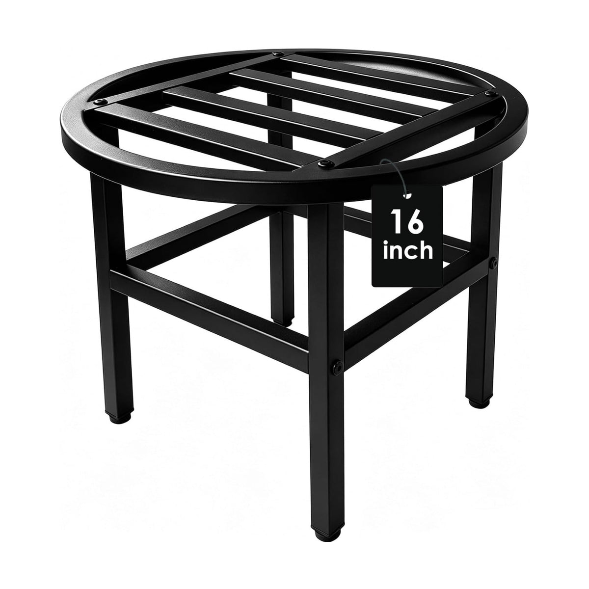 Metal Heavy Duty Plant Stand Indoor Outdoor,16 Inch Round Plant Stands Riser,Wrought Iron Pedestal Holders for Large