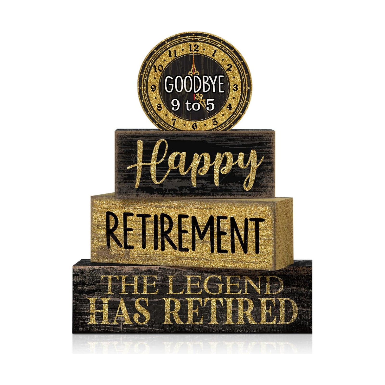 Moucuny 4 Pcs Retirement Party Decorations Happy Retirement Table Decor