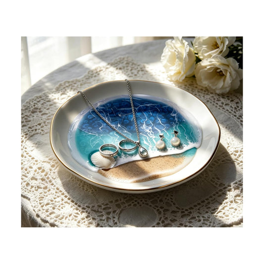 Ceramic Jewelry Tray Trinket Dish