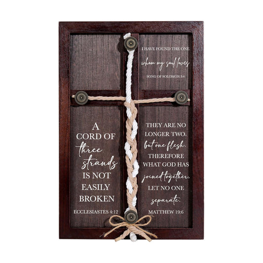 Wooden Unity Rope Cross / 15 x 10