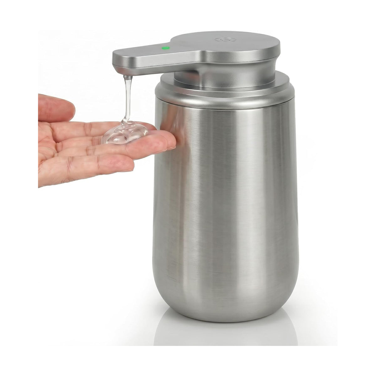Newise Automatic Liquid Soap Dispenser Touchless - 10.5 Oz, Stainless Steel | 2 Adjustable Dispensing Modes