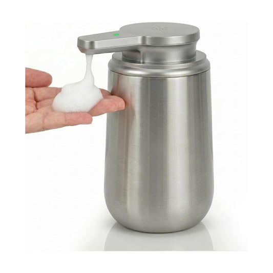 Newise Automatic Foam Soap Dispenser Touchless - 12.3 Oz, Stainless Steel | 2 Adjustable Dispensing Modes