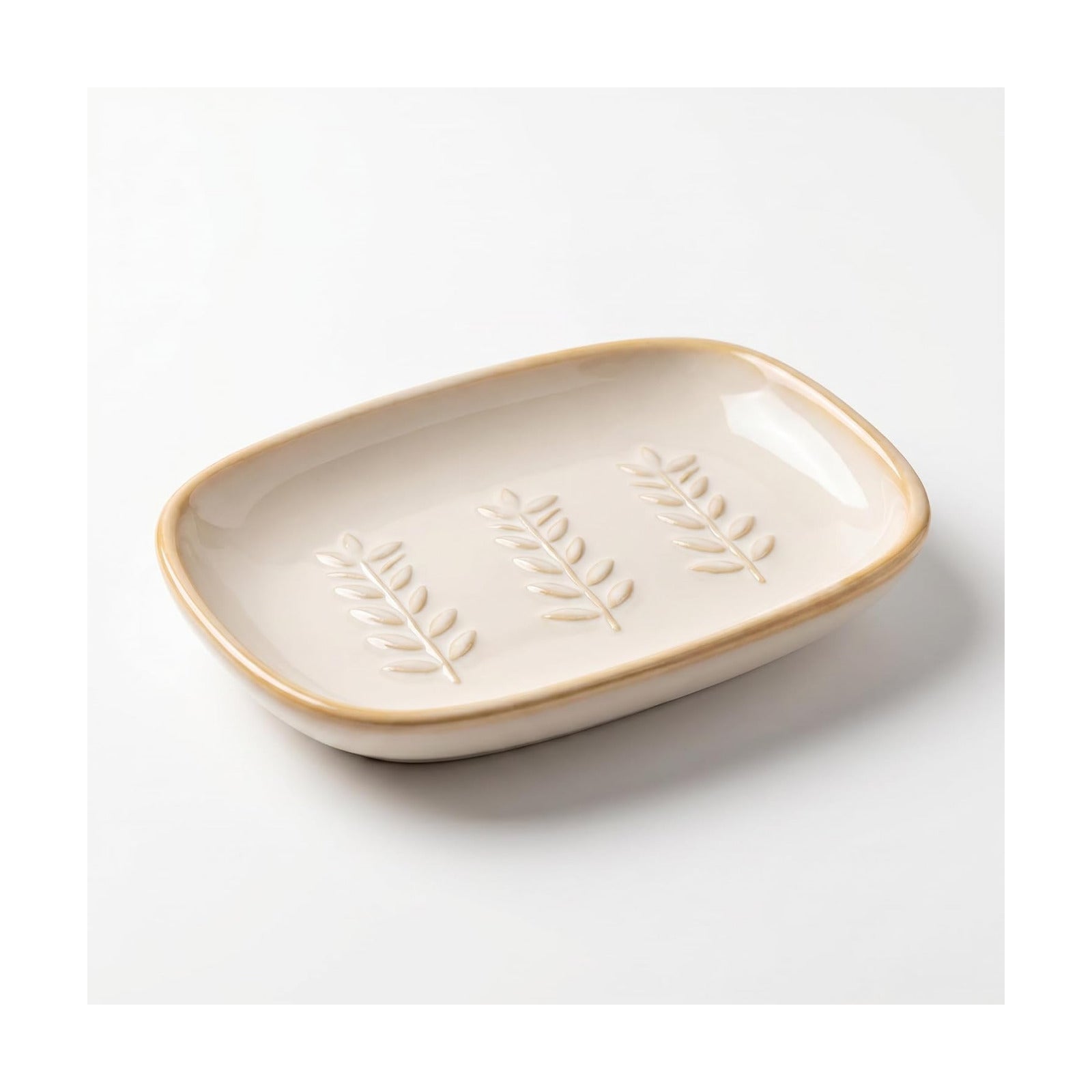 Decorative Bar Soap Tray / Warm Stone