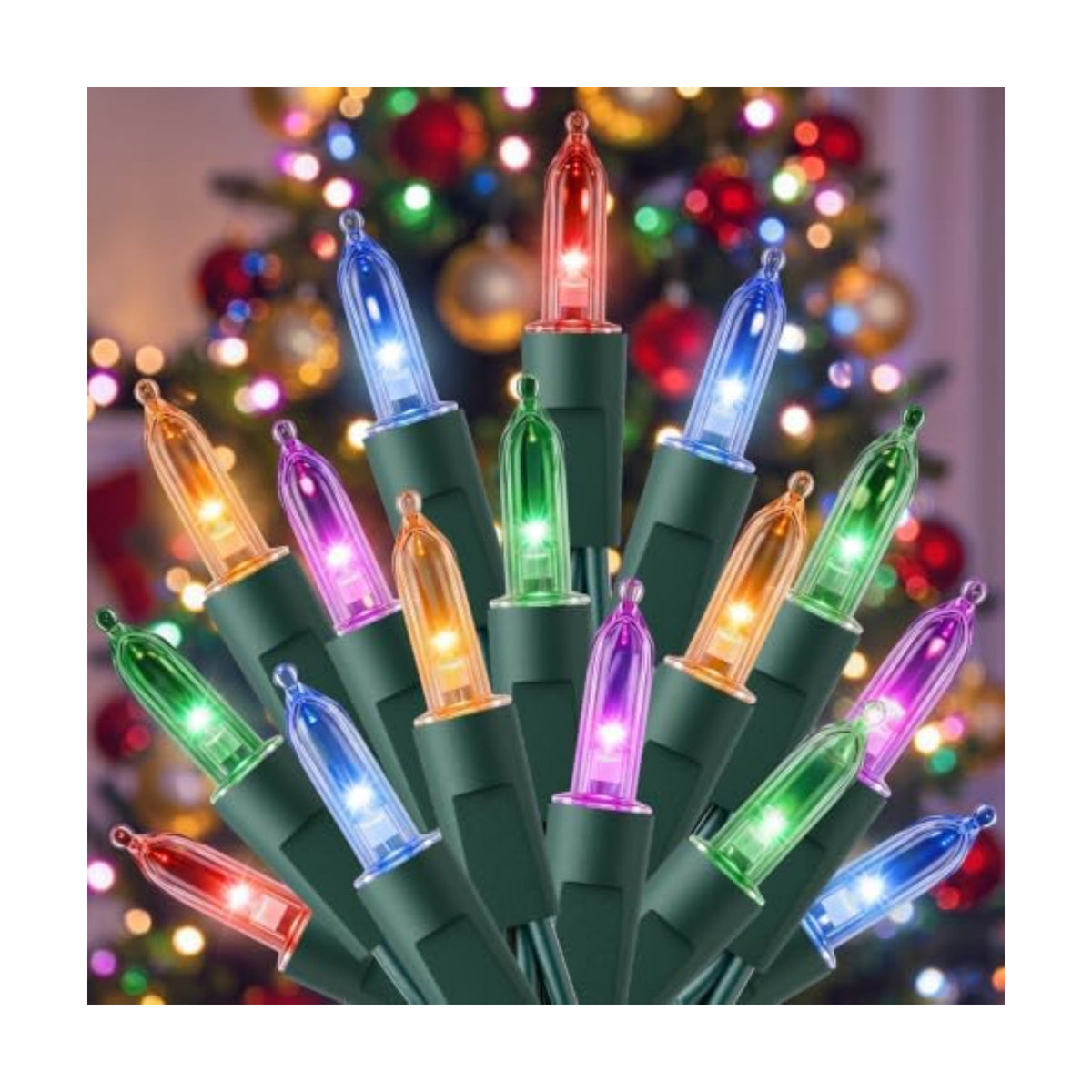 LED Christmas Lights Indoor Outdoor, 66FT 200 Count Mini String Lights
