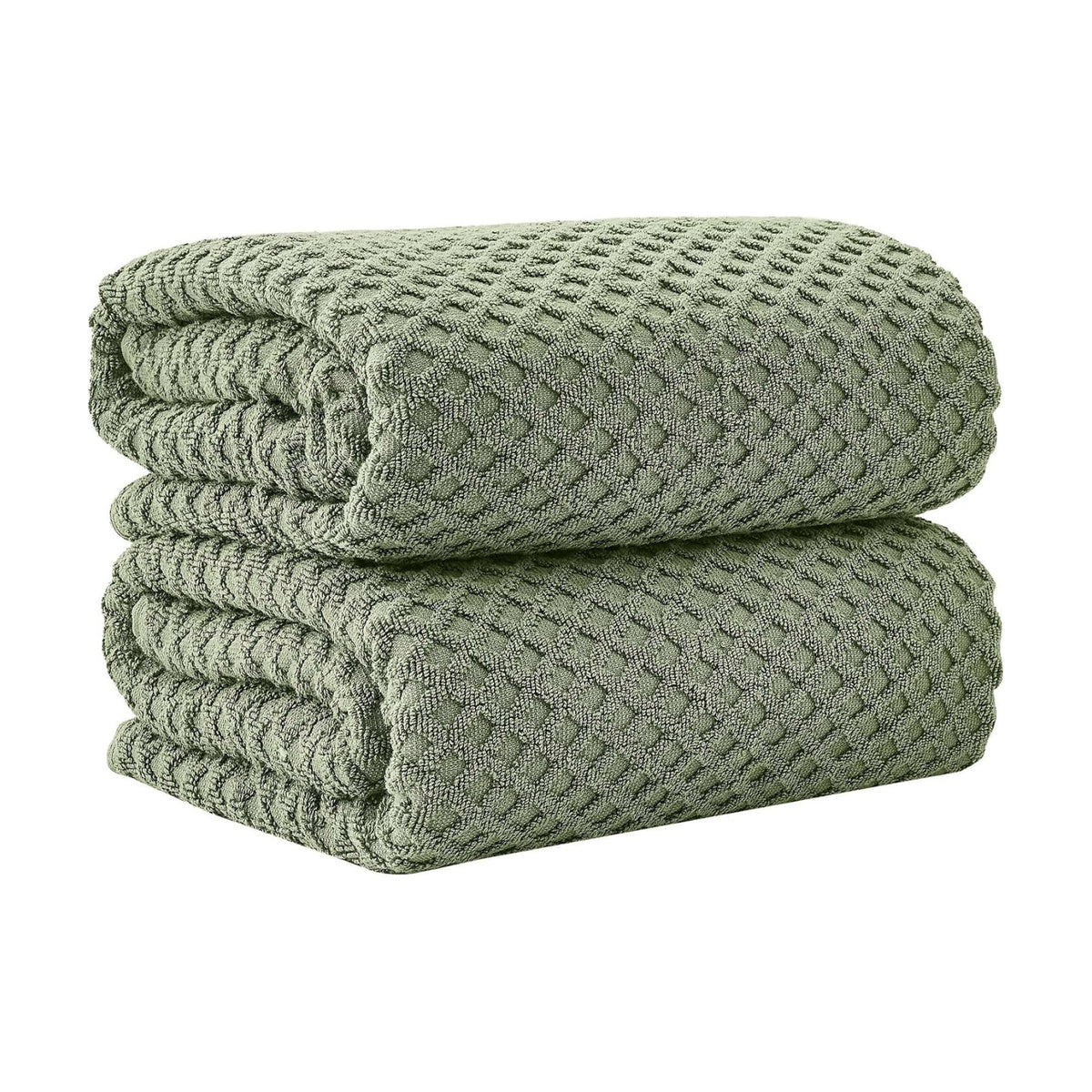 Great Bay Home Oversized Bath Sheets - 100% Cotton 2 Pack 68x35 Extra Large Towel - Absorbent, Durable, Quick-Dry