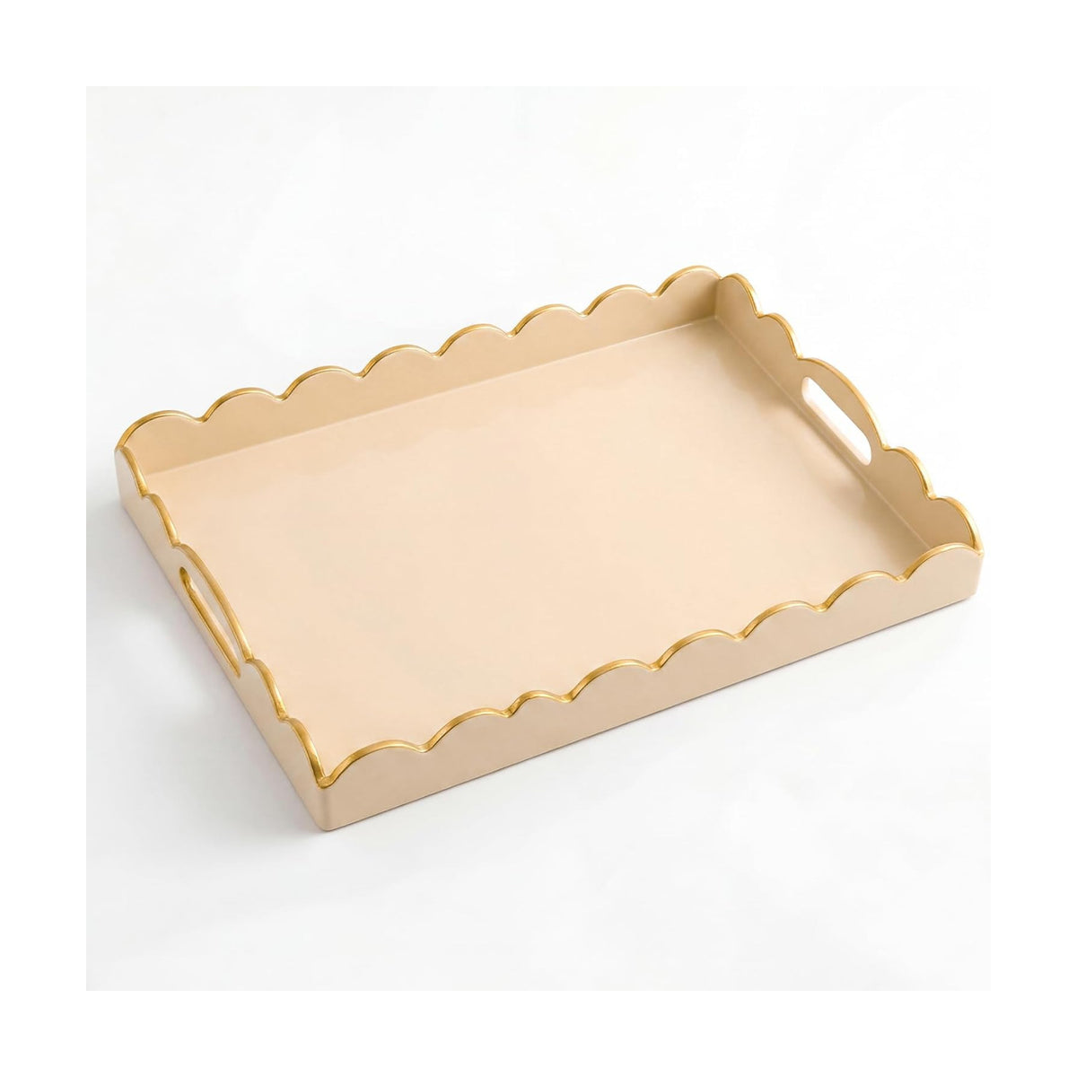 AGIOTA Coffee Table Trays for Living Room Serving Tray with Handles, Modern Large Tray for Ottoman Coffee Table