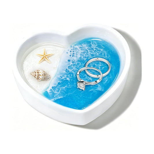 Coastal Jewelry Tray for Engagement & Wedding / Seashell