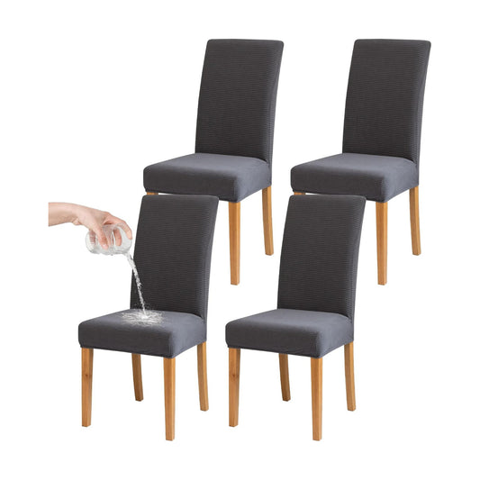 BIETYONE Waterproof Dining Chair Covers, Stretch Seat Protector, Washable