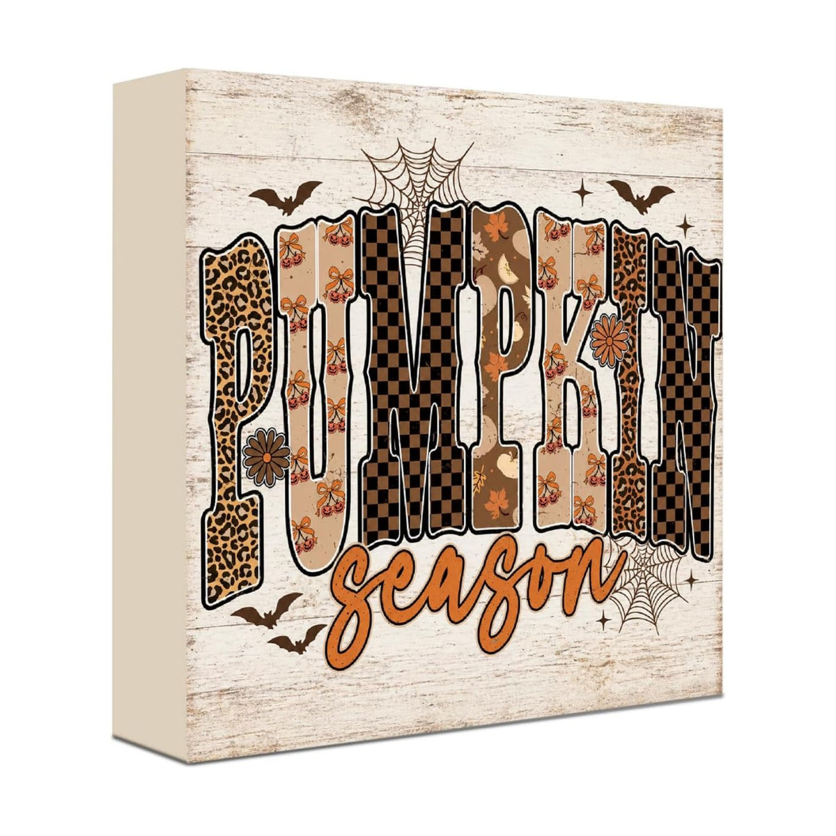 Halloween Fall Decorations for Home Pumpkin Wood Sign Fall Wall Art
