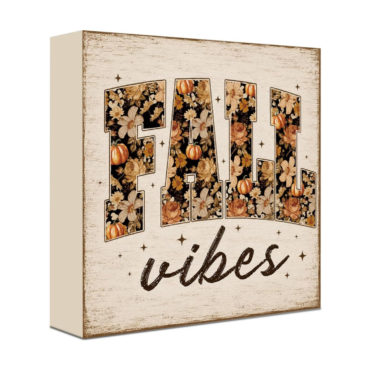 Fall Decorations for Home Fall Vibes Wood Sign Fall Wall Art